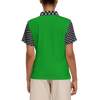 Dimples and Green Slim Fit Short-Sleeve Polo Shirt