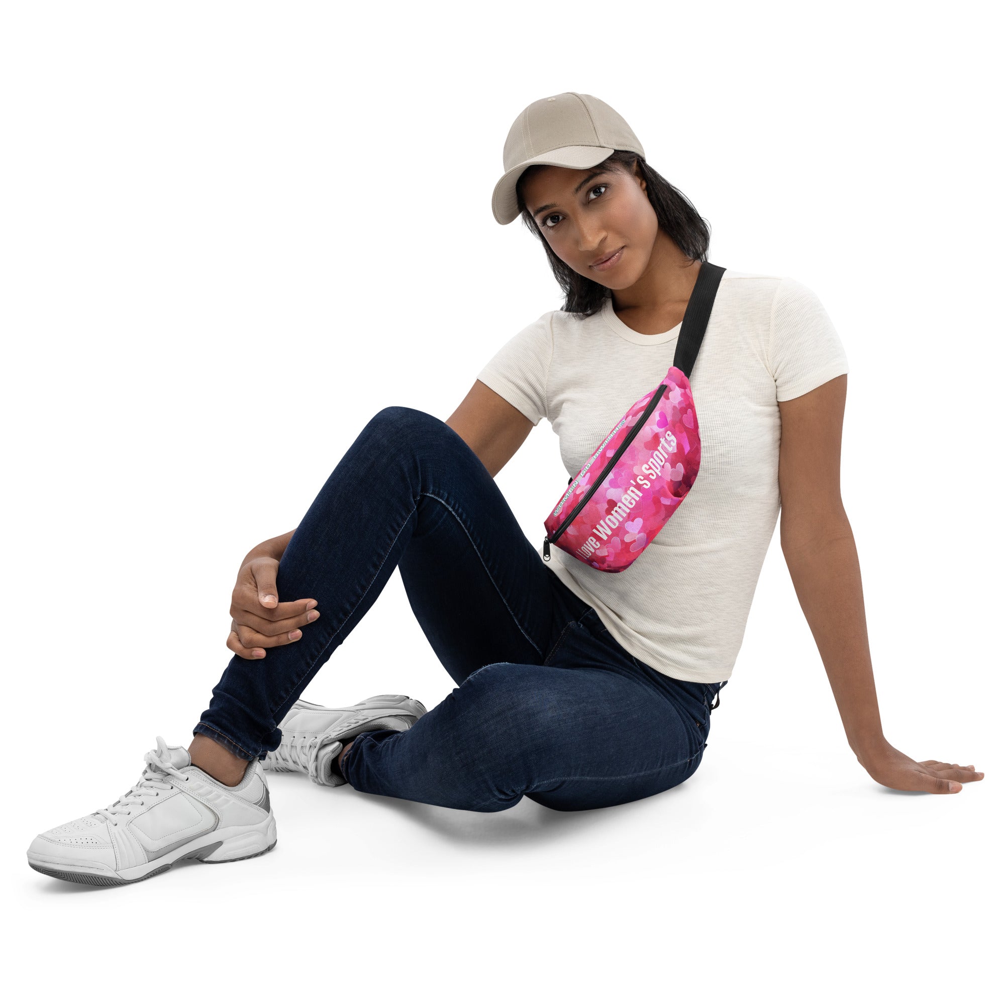 I Love Women's Sports Fanny Pack The I Love Women's Sports Fanny Pack is a must-have for every avid women's sports fan with its sleek design and functional features. Women Go Swish