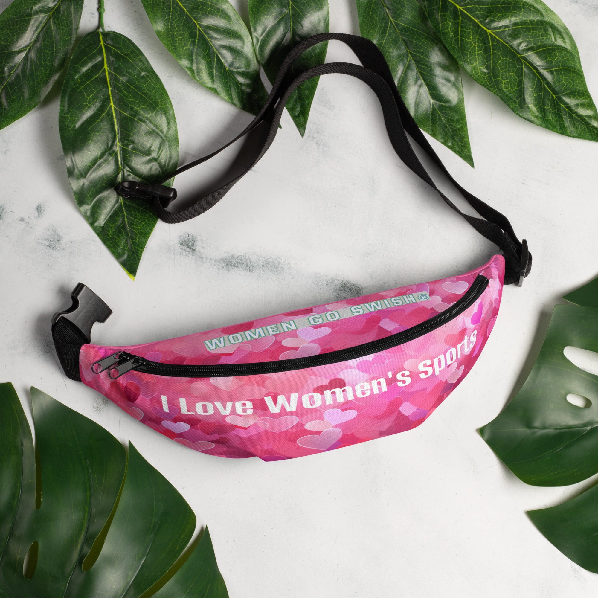 I Love Women's Sports Fanny Pack The I Love Women's Sports Fanny Pack is a must-have for every avid women's sports fan with its sleek design and functional features. Women Go Swish