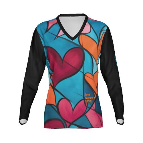 Hearts in Harmony Lux Performance V-Neck Tee