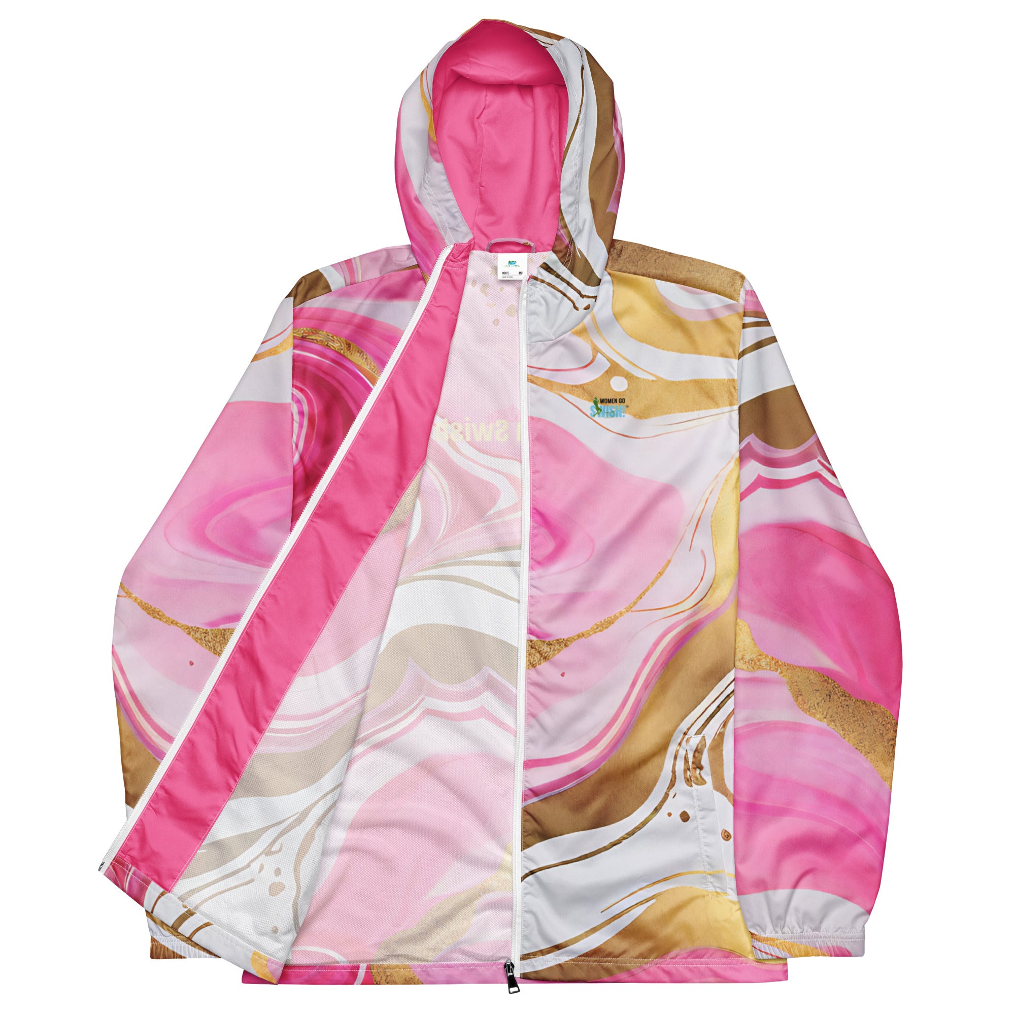 Queen Swish Pink and Gold Windbreaker