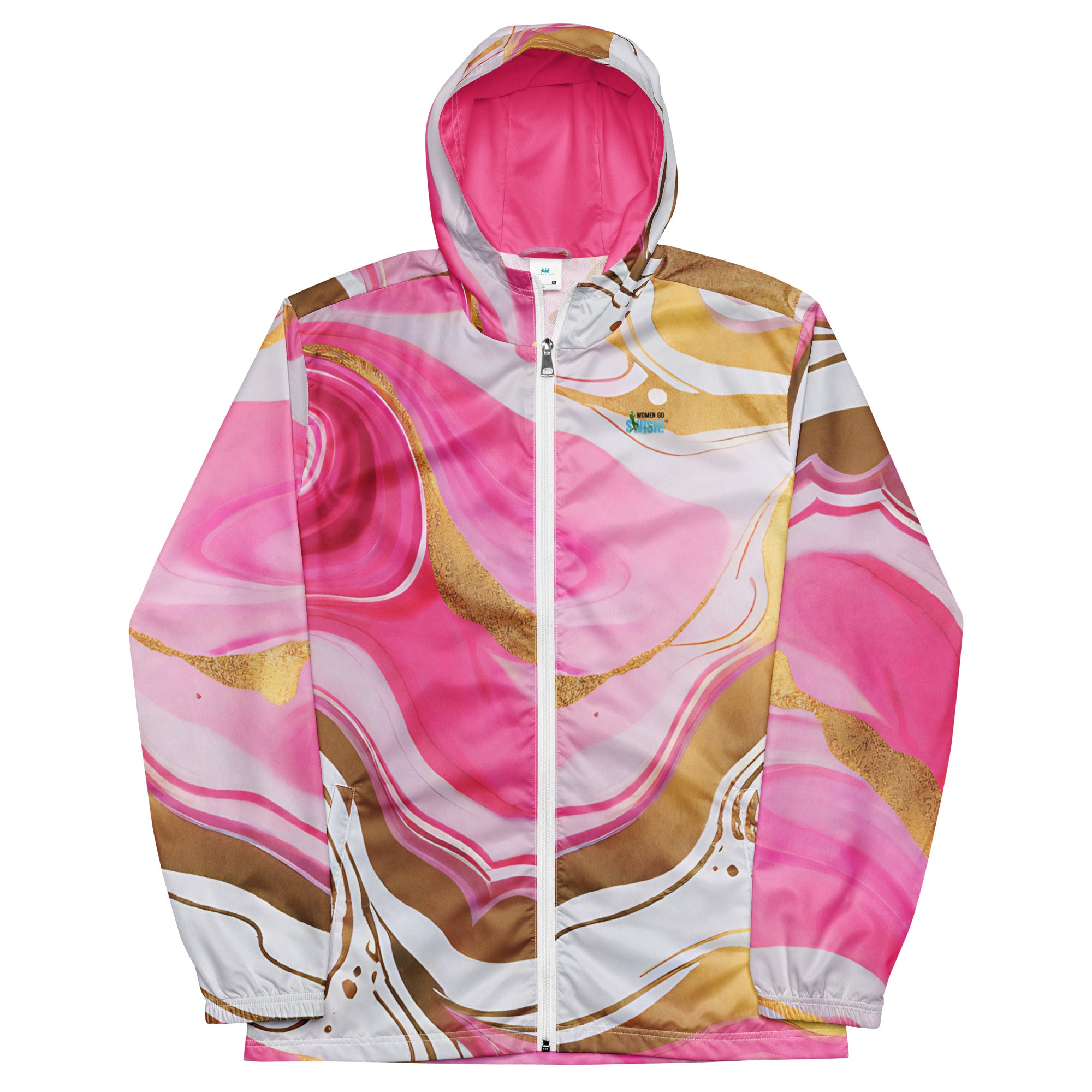 Queen Swish Pink and Gold Windbreaker