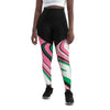 Pink, Black, and Green Sports Leggings High-intensity workout with these Pink, Black, Green Sports Leggings. The compression fabric provides a slimming effect with a comfortable fit. Women Go Swish