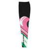 Pink, Black, and Green Sports Leggings High-intensity workout with these Pink, Black, Green Sports Leggings. The compression fabric provides a slimming effect with a comfortable fit. Women Go Swish